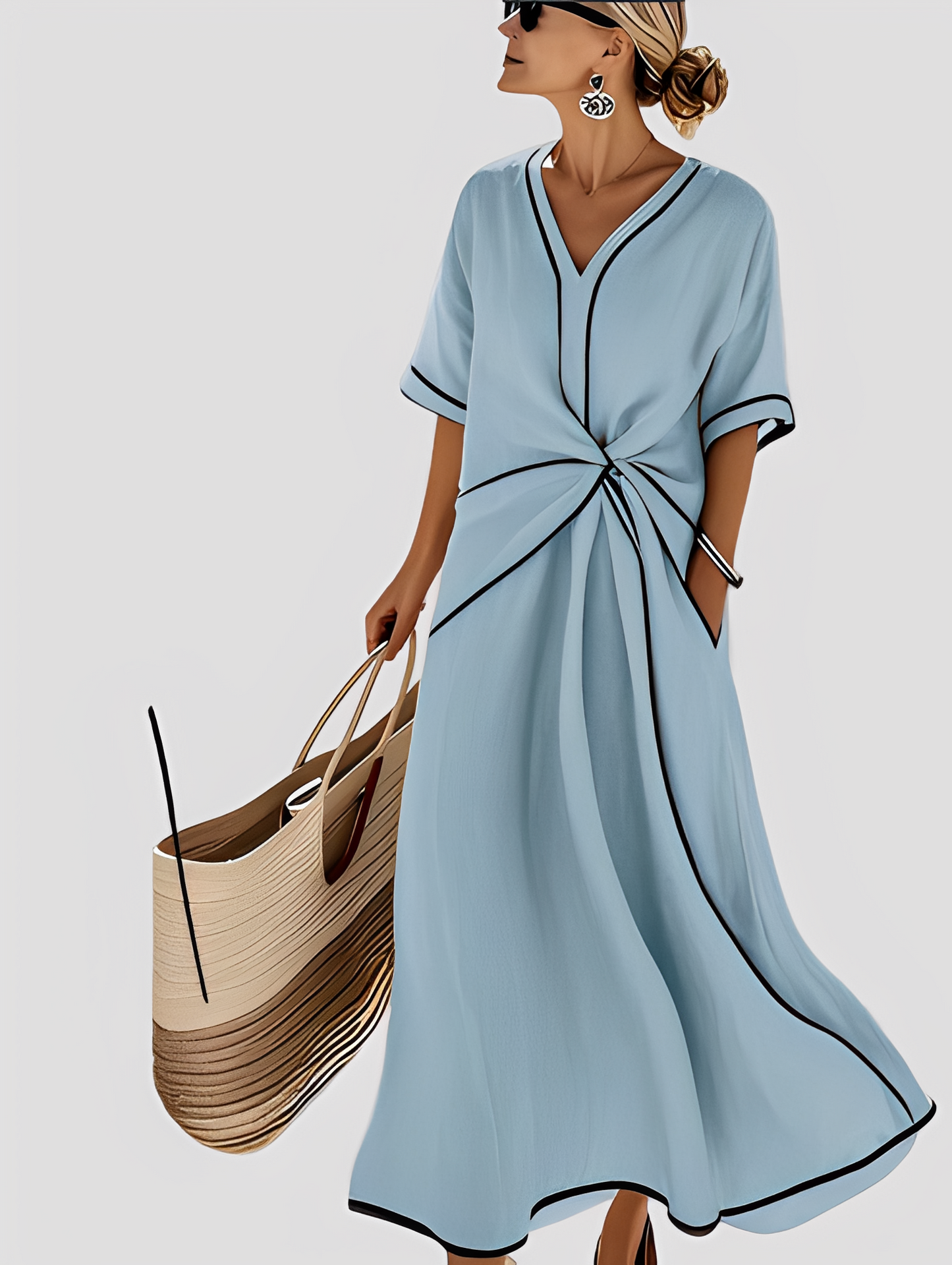 Mabel - Elegantes Maxikleid im lässigen Schnitt für Damen