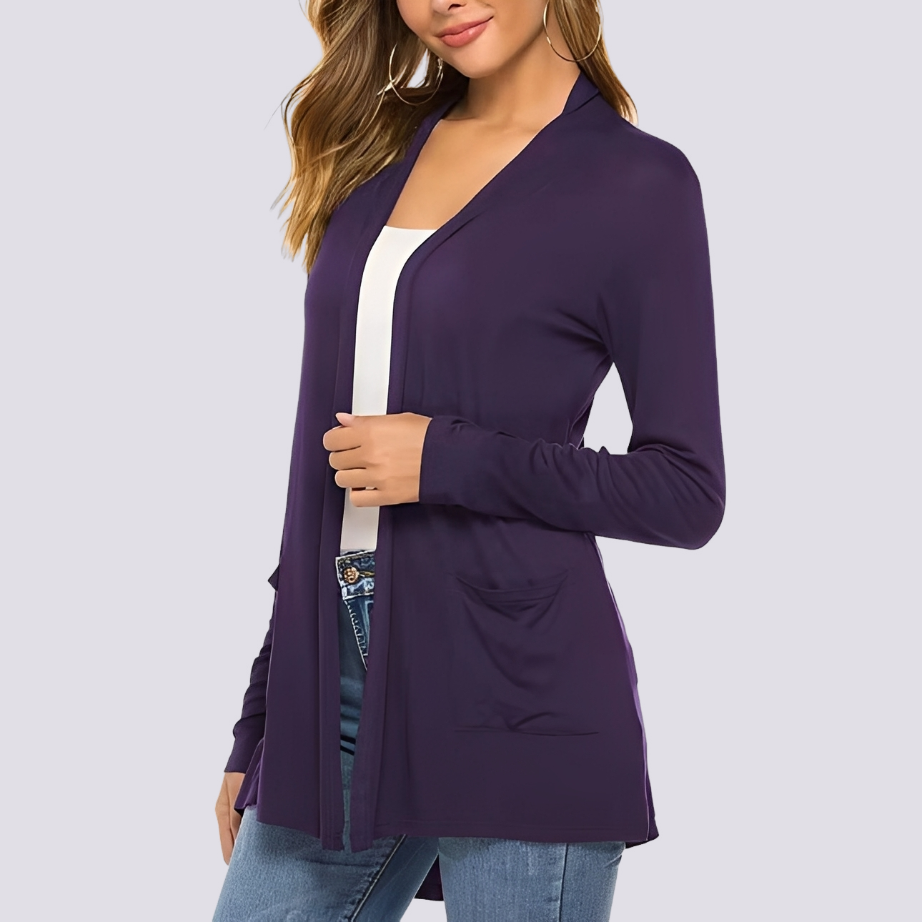 Bertha - Bequeme Jacke mit langen Ärmeln