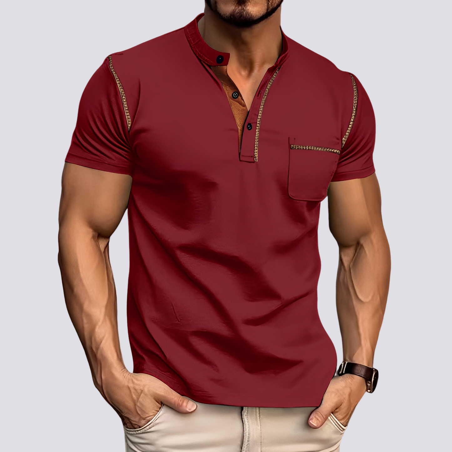 Stefan - Elegantes, atmungsaktives Poloshirt für Männer