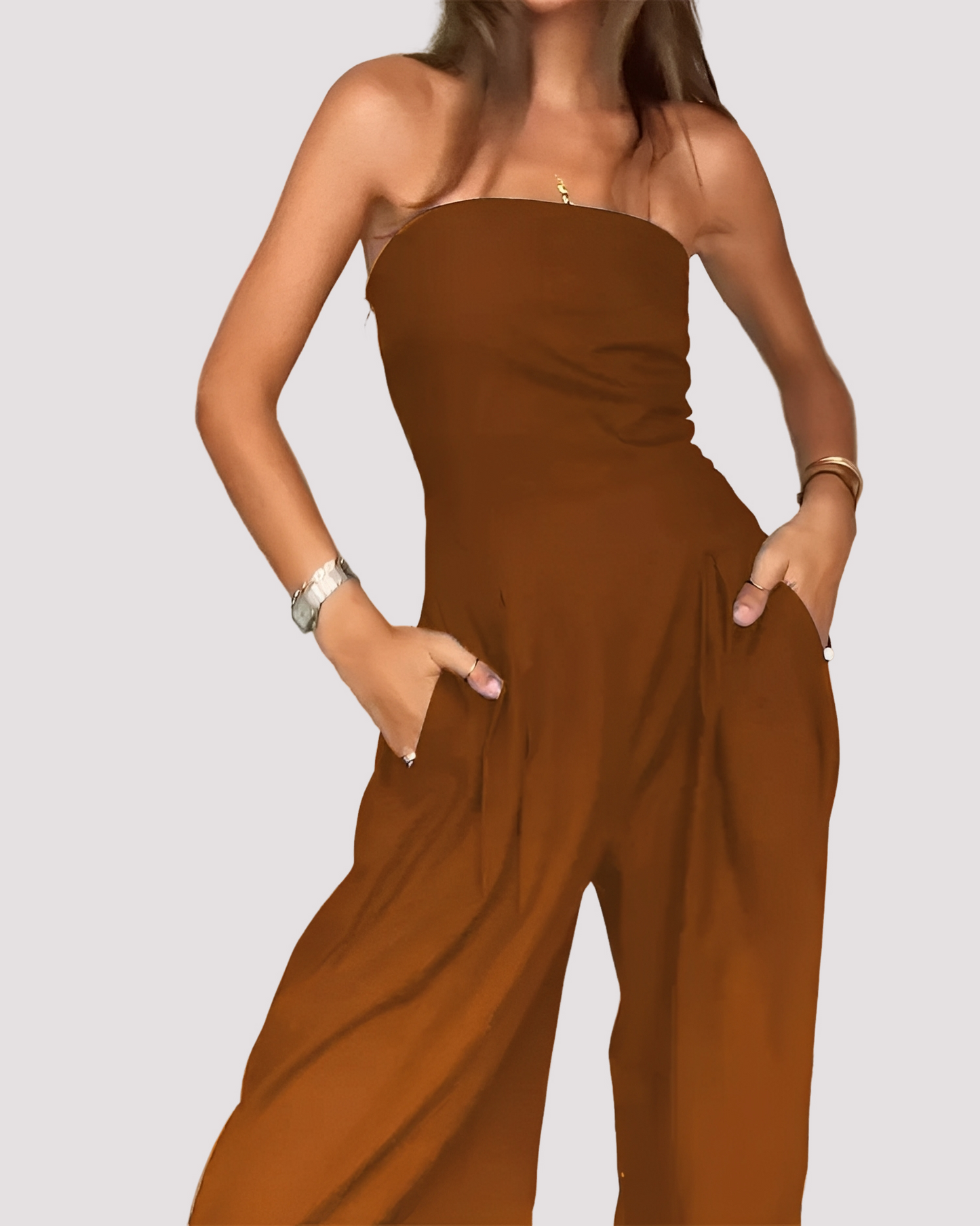 Carmen - Schicker trägerloser Jumpsuit