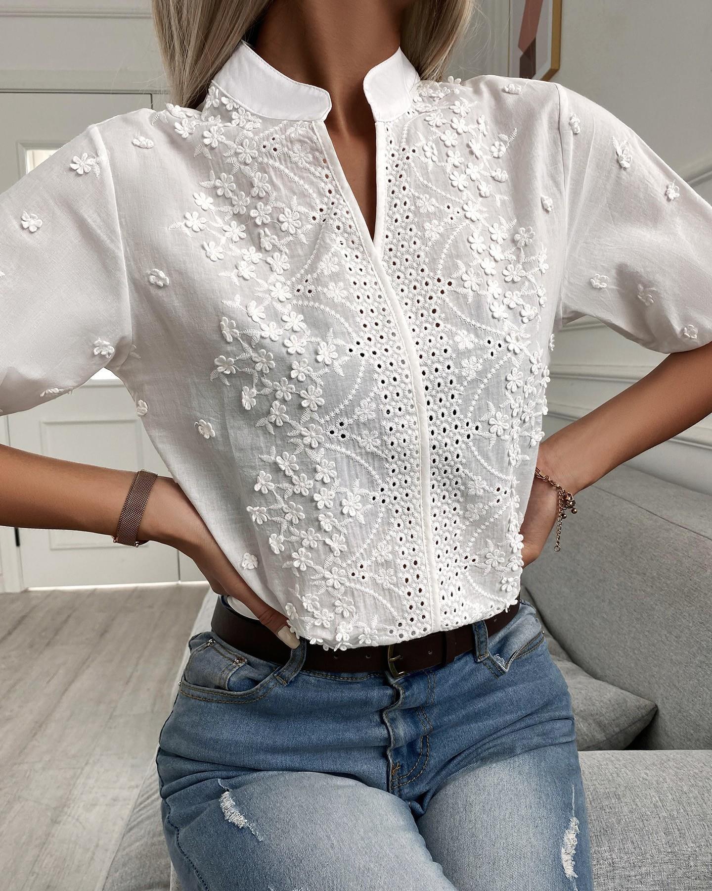 Abby - Stylische Bluse mit weiten Ärmeln für Damen