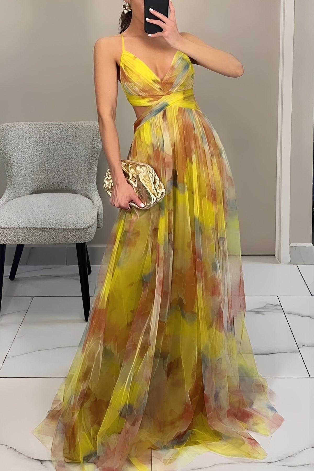 Davina - Elegantes A-Linien-Maxikleid