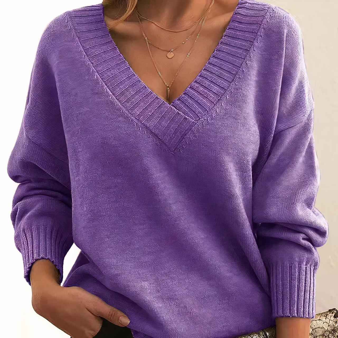 Podzim – Eleganter Damenpullover weich