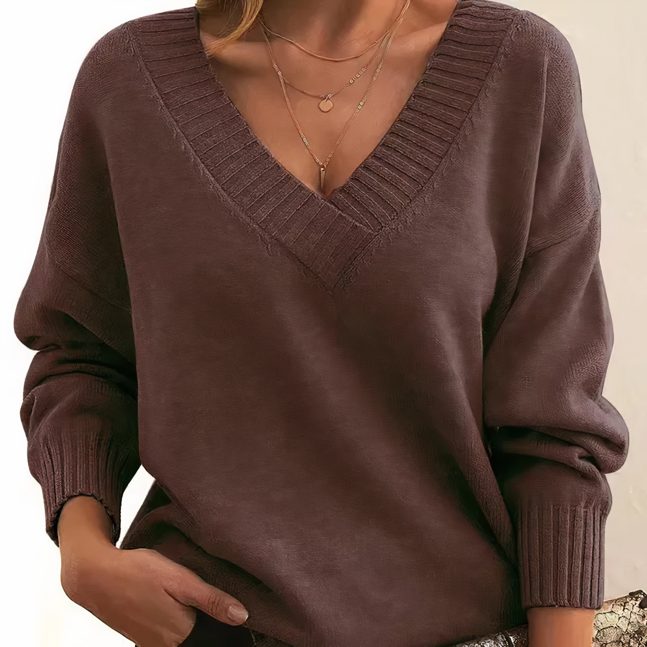 Podzim – Eleganter Damenpullover weich