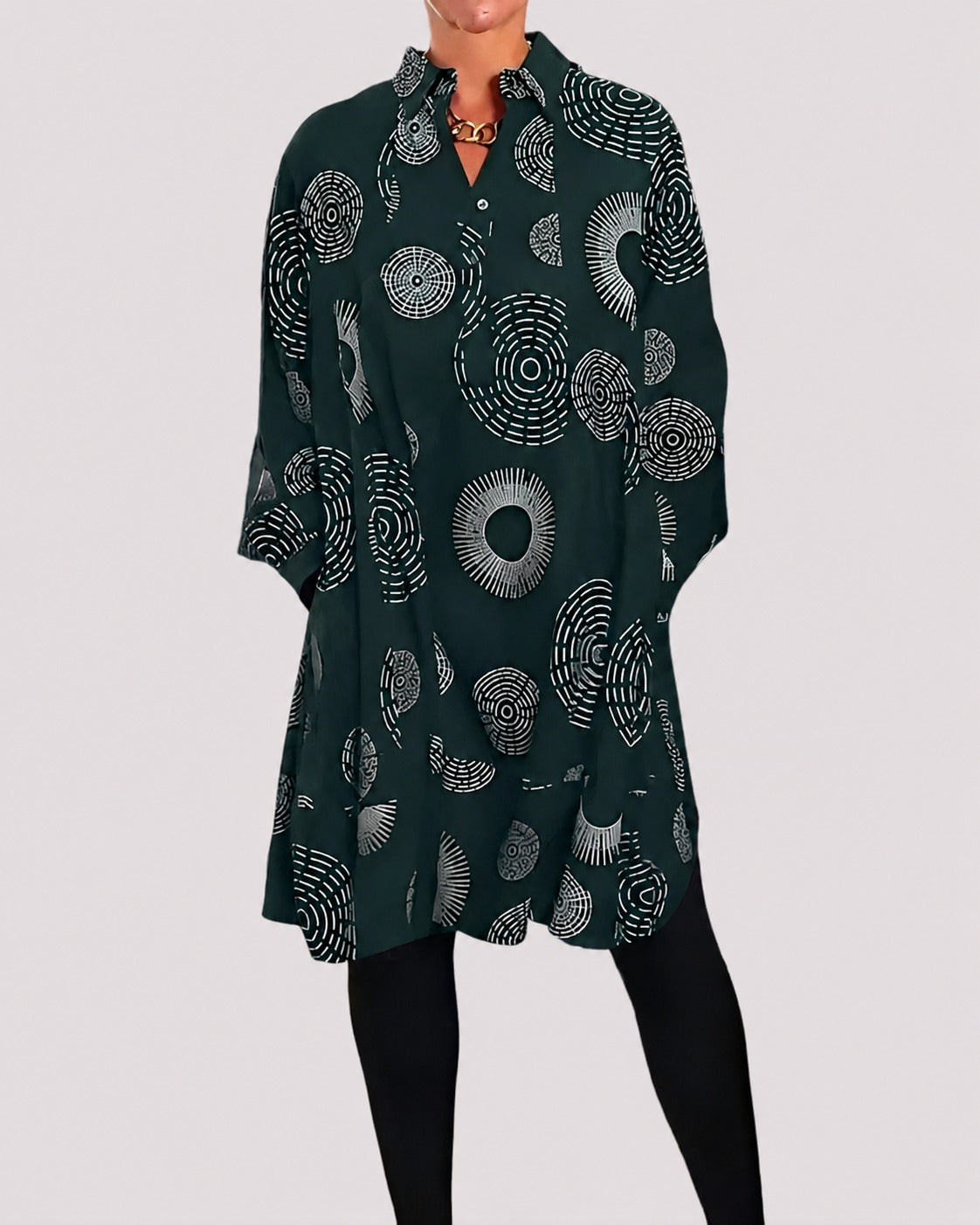 Lacie - Komfortables Kleid mit Kragenakzent