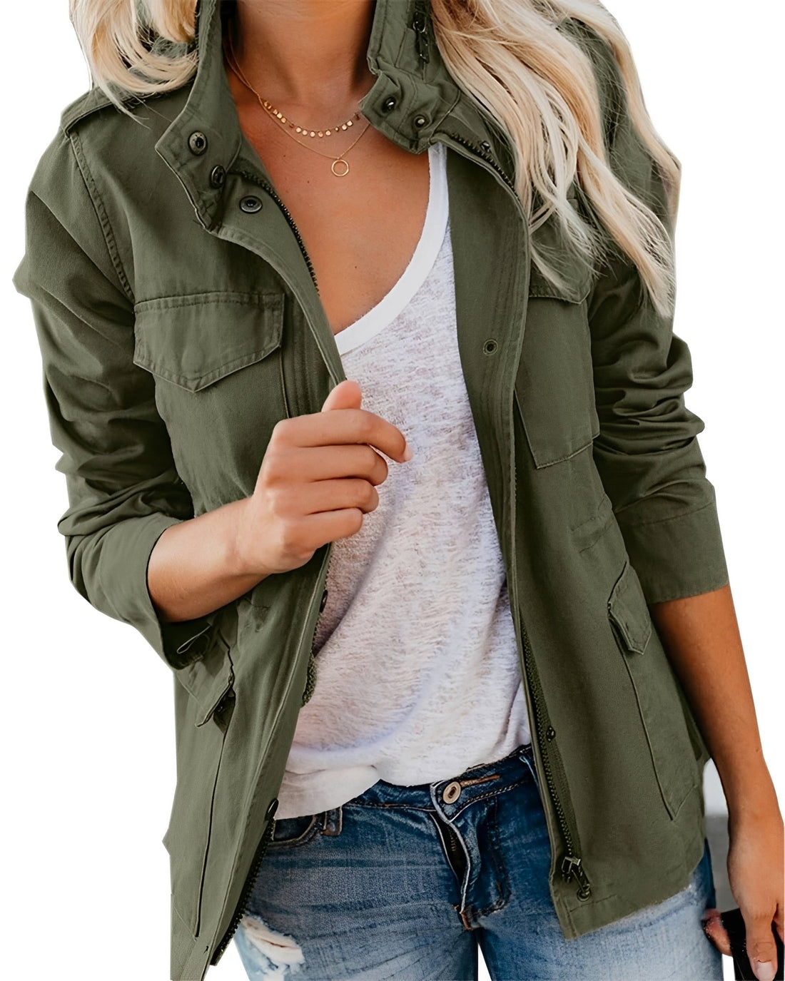 Elodie - Trendige Jacke mit Taschen
