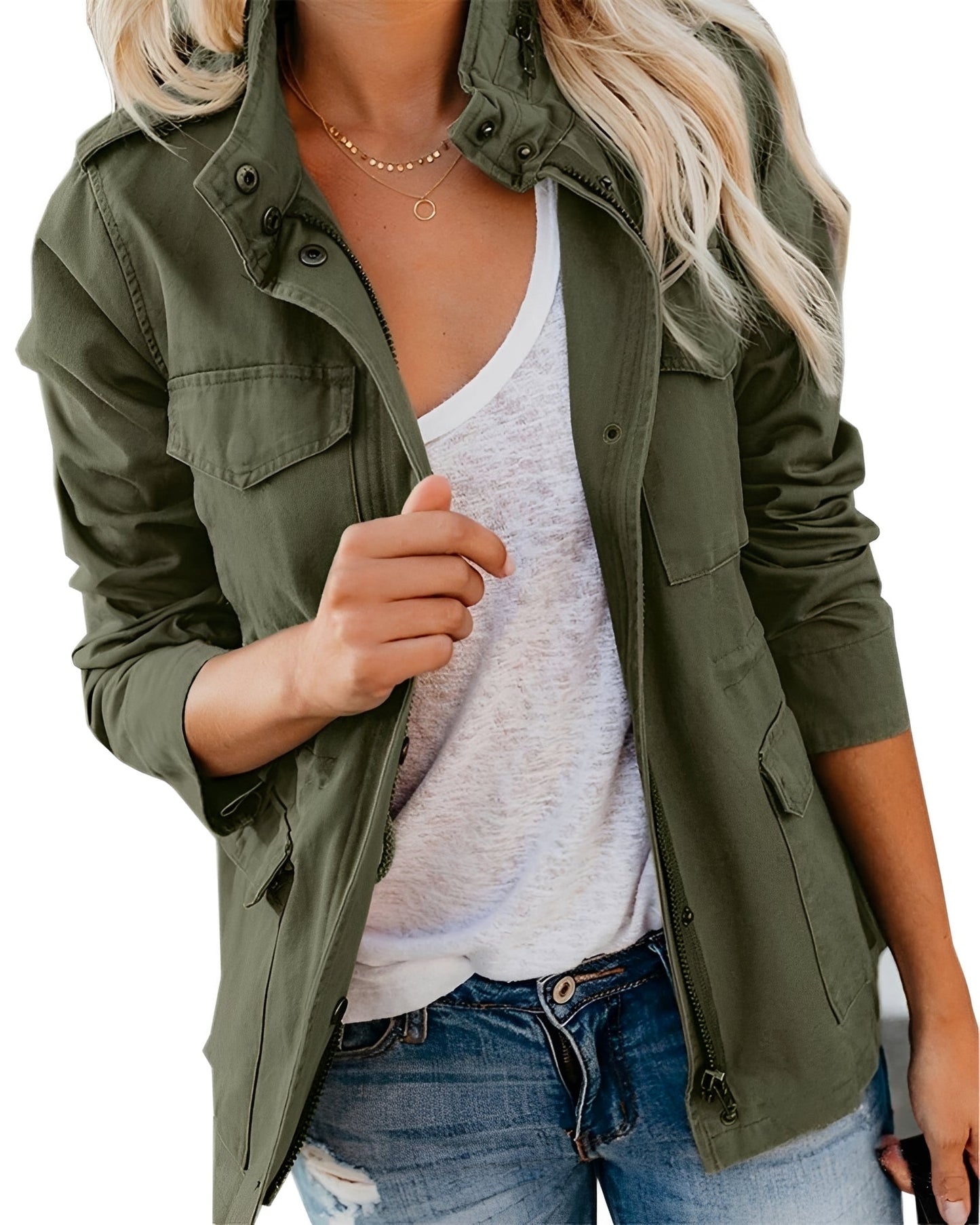 Elodie - Trendige Jacke mit Taschen