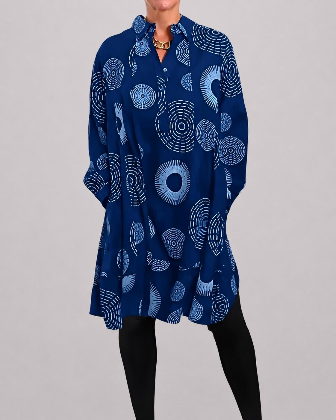 Lacie - Komfortables Kleid mit Kragenakzent