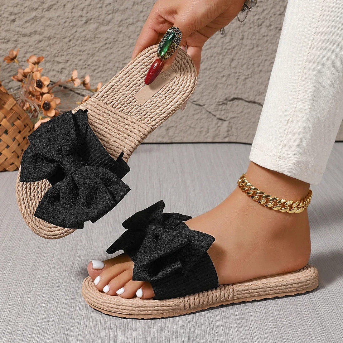 Cecil - Schicke Sandalen mit Schleifenverzierung