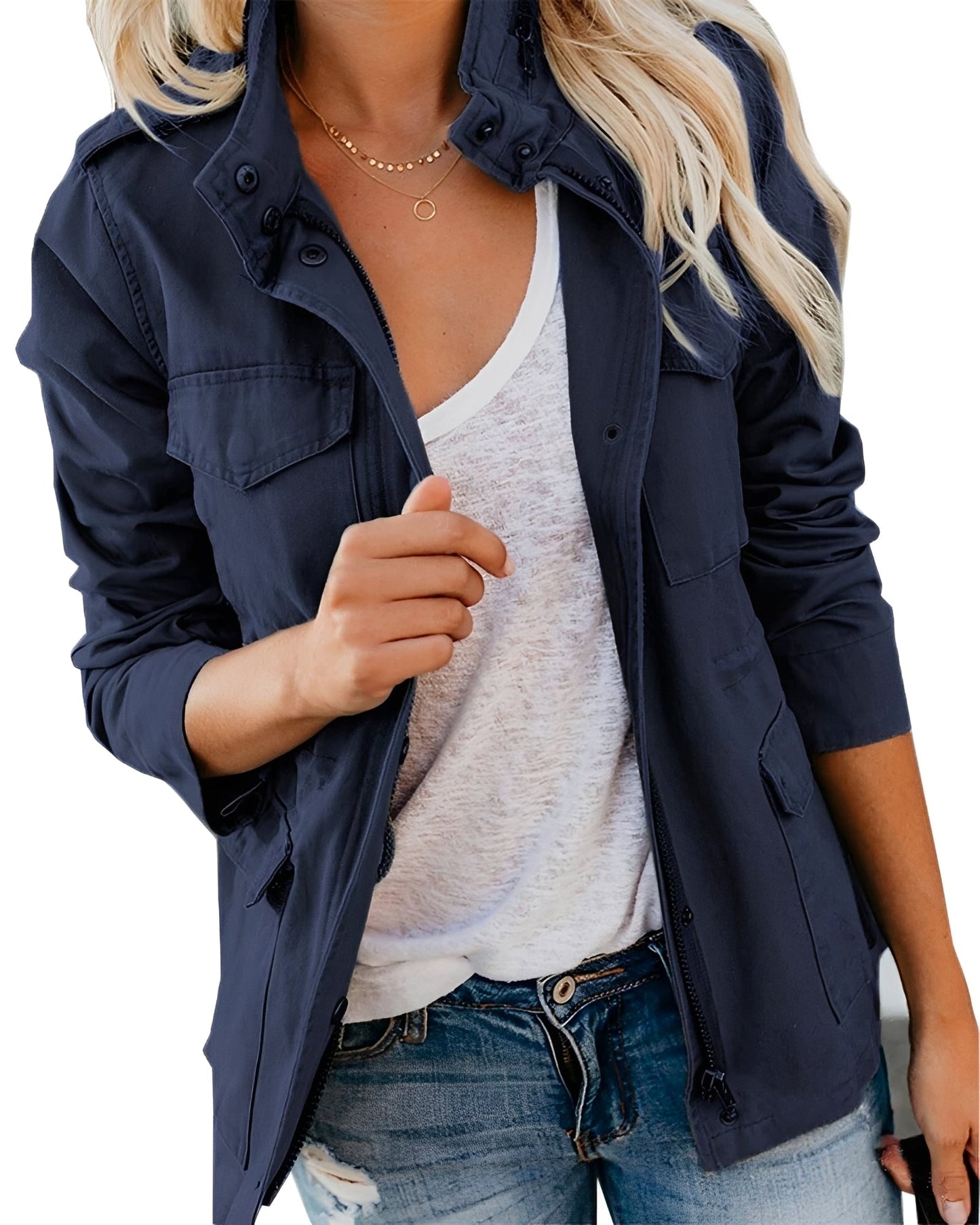 Elodie - Trendige Jacke mit Taschen