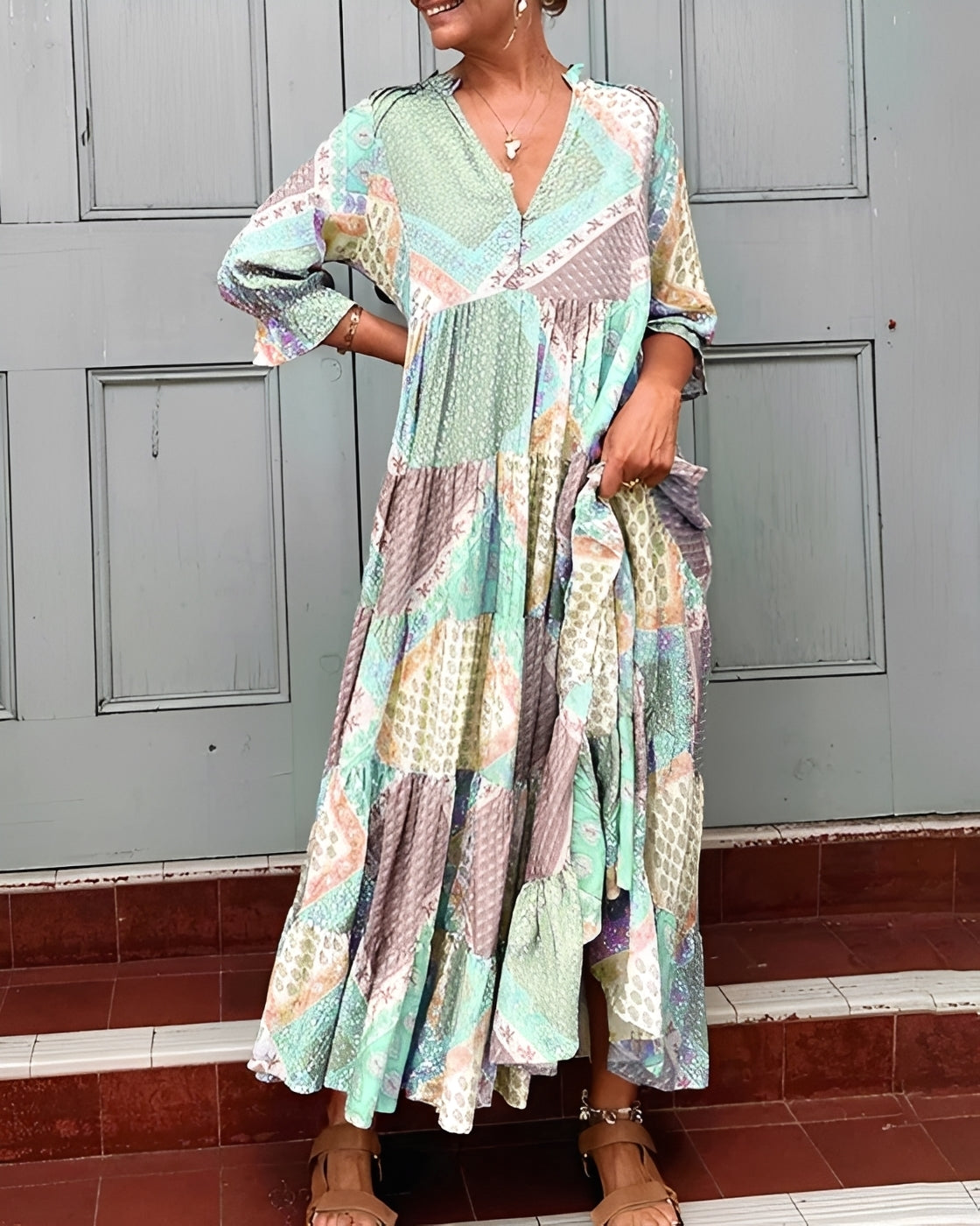 Kirsten - Ansprechendes Kleid mit langen Ärmeln