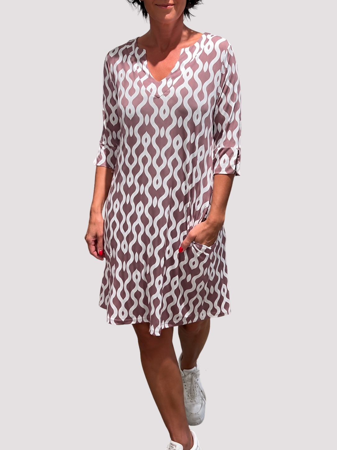 Jazmin - Komfortables Midikleid mit Rüschen