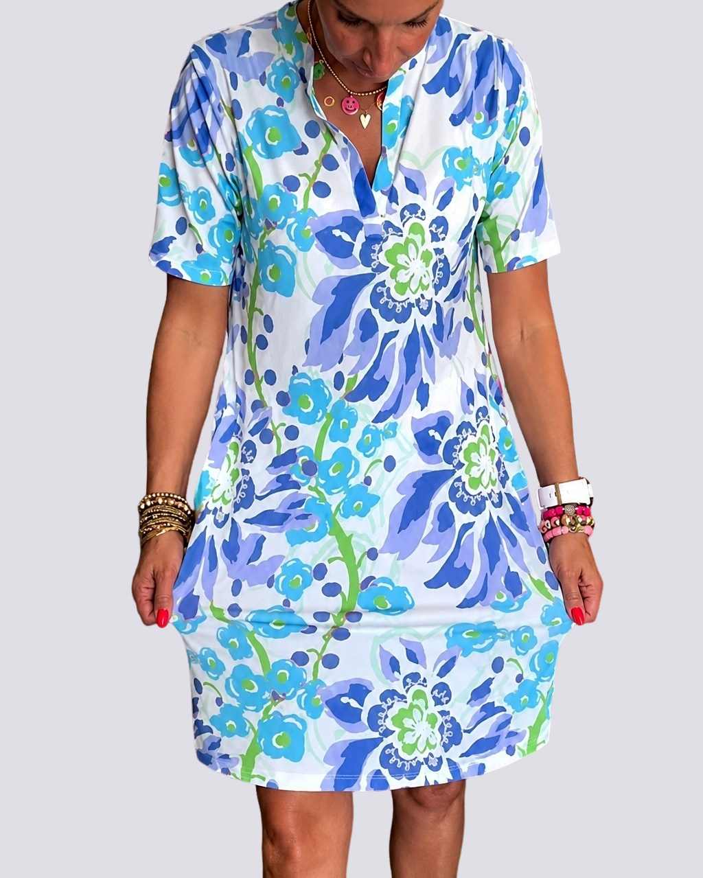 Pauline - Kleid mit Blumenmustern