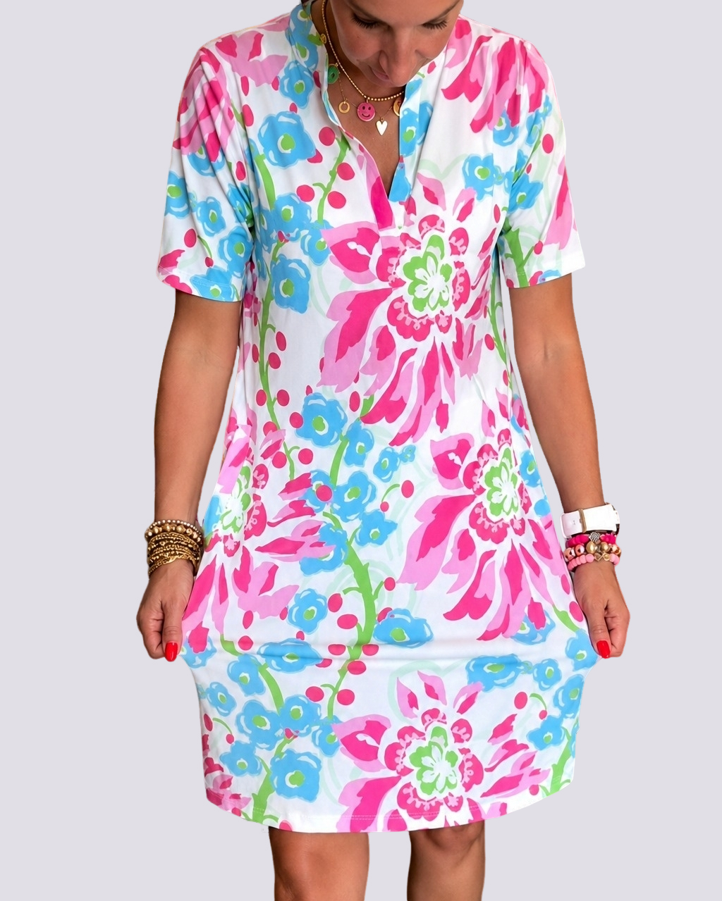 Pauline - Kleid mit Blumenmustern