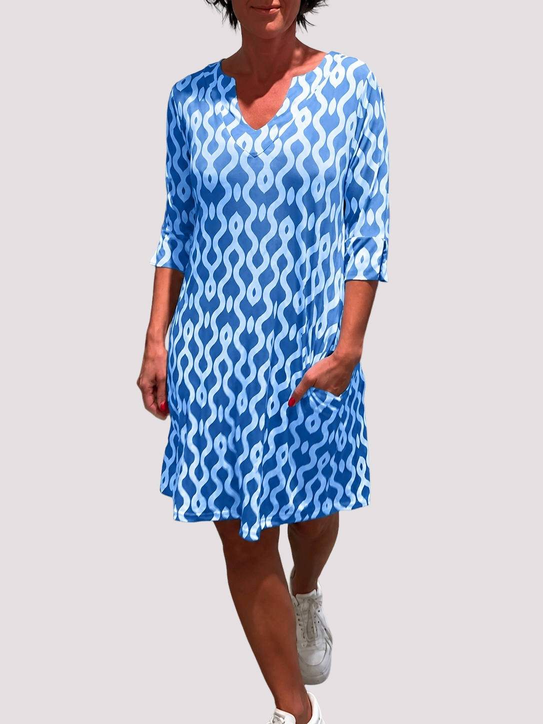 Jazmin - Komfortables Midikleid mit Rüschen