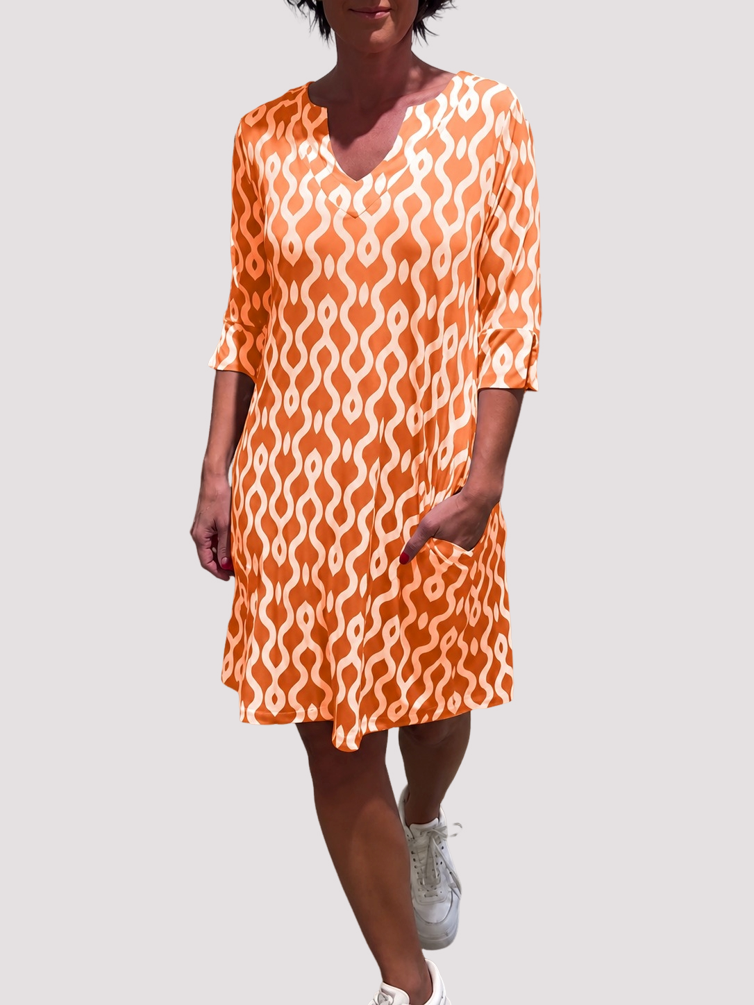 Jazmin - Komfortables Midikleid mit Rüschen