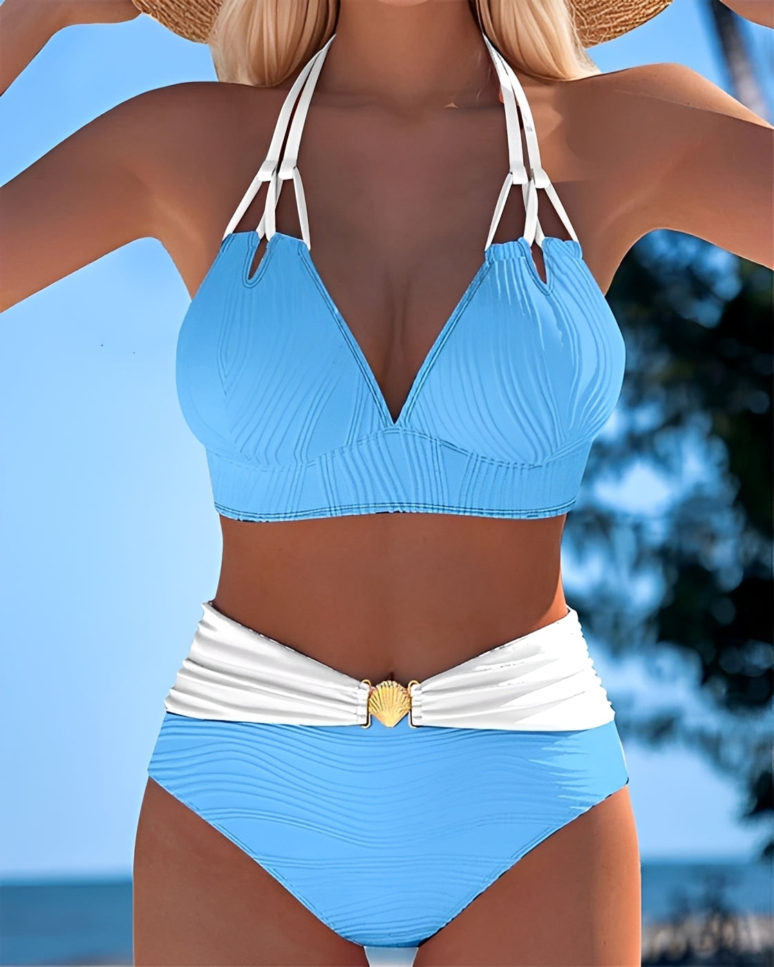 Camille - Eleganter Bikini mit hohem Bund