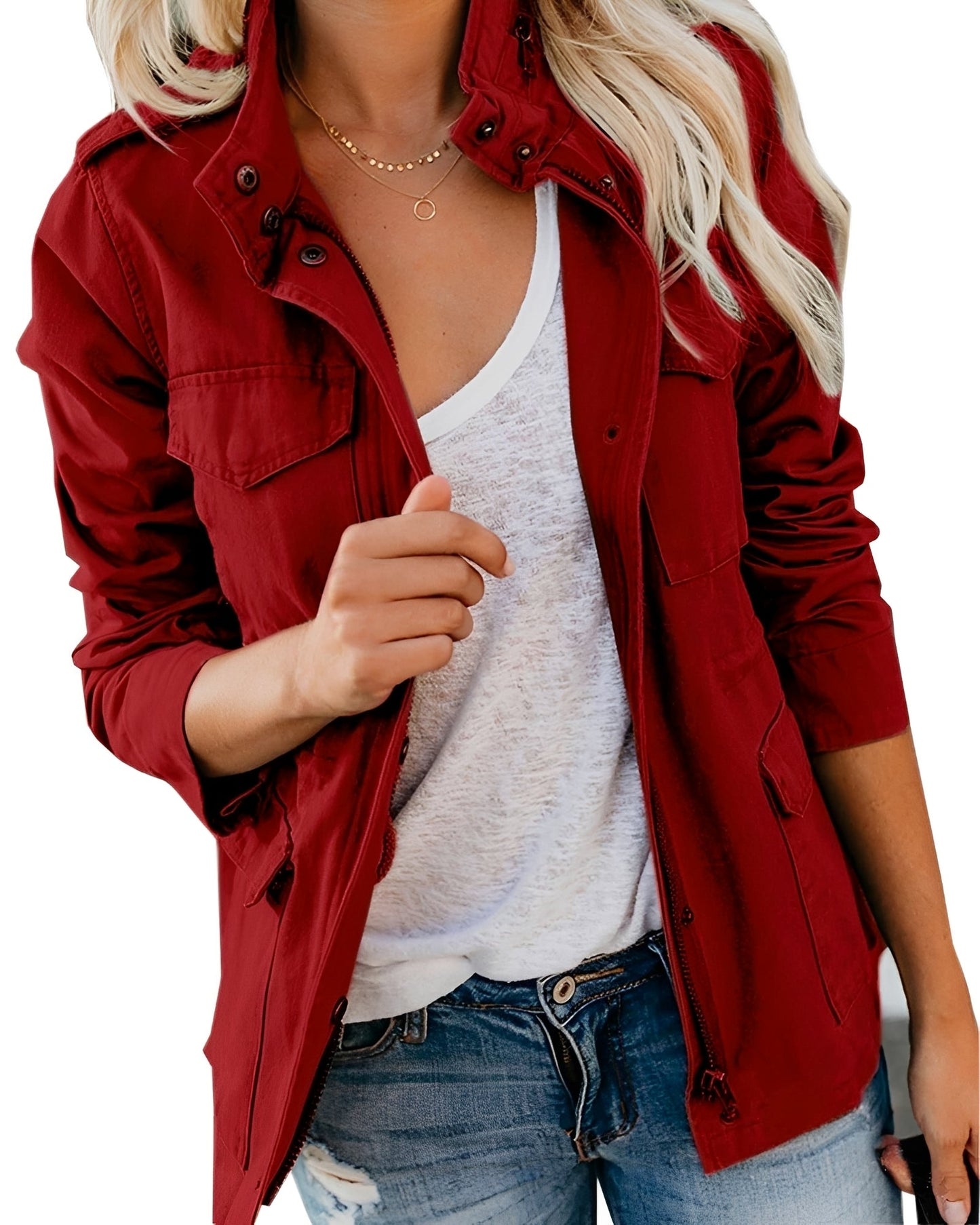 Elodie - Trendige Jacke mit Taschen