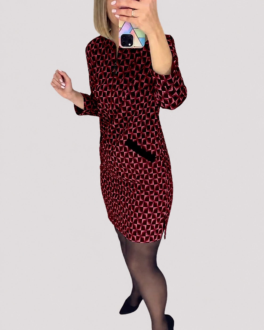 Michelle - Schickes Kleid mit langen Ärmeln