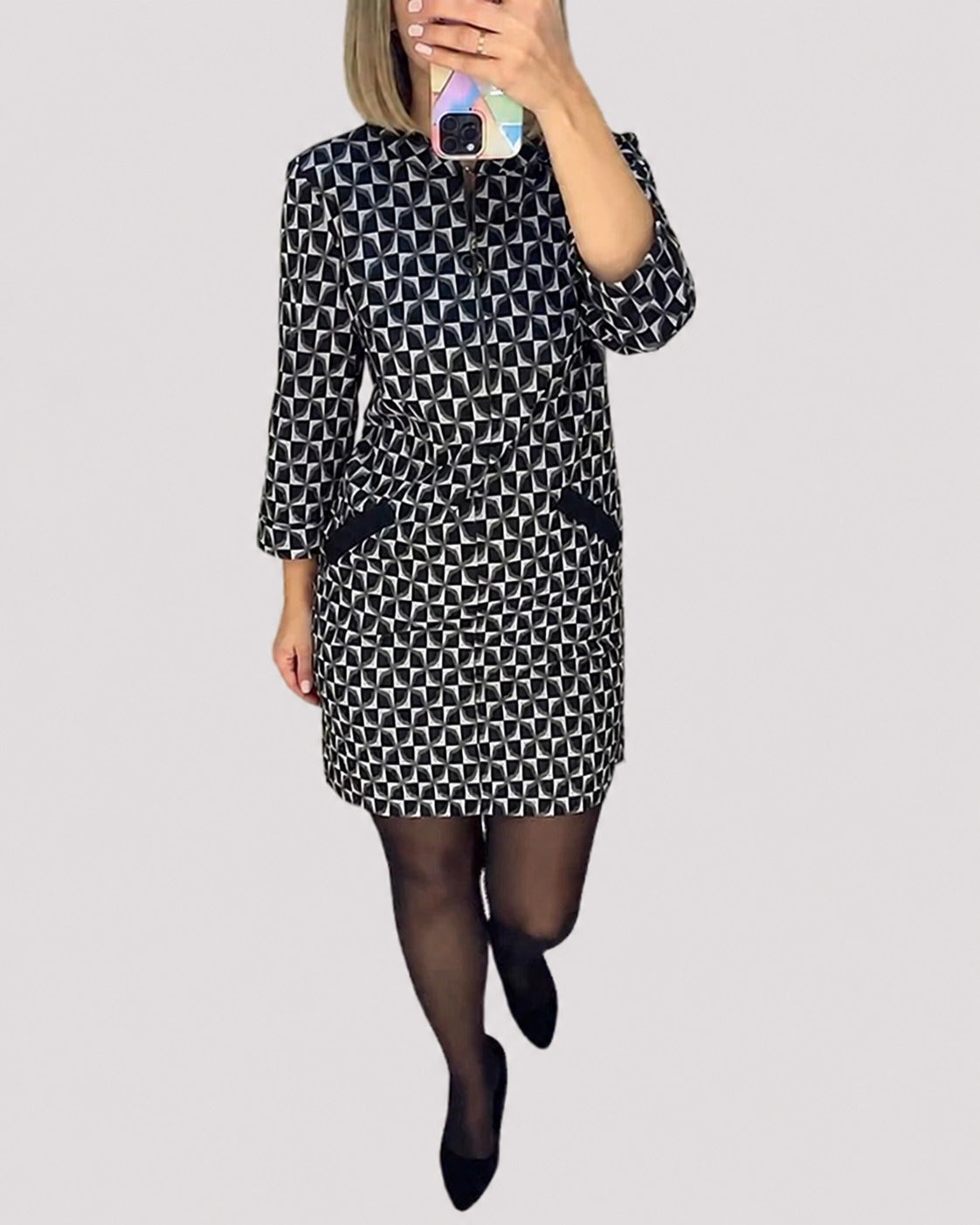 Michelle - Schickes Kleid mit langen Ärmeln