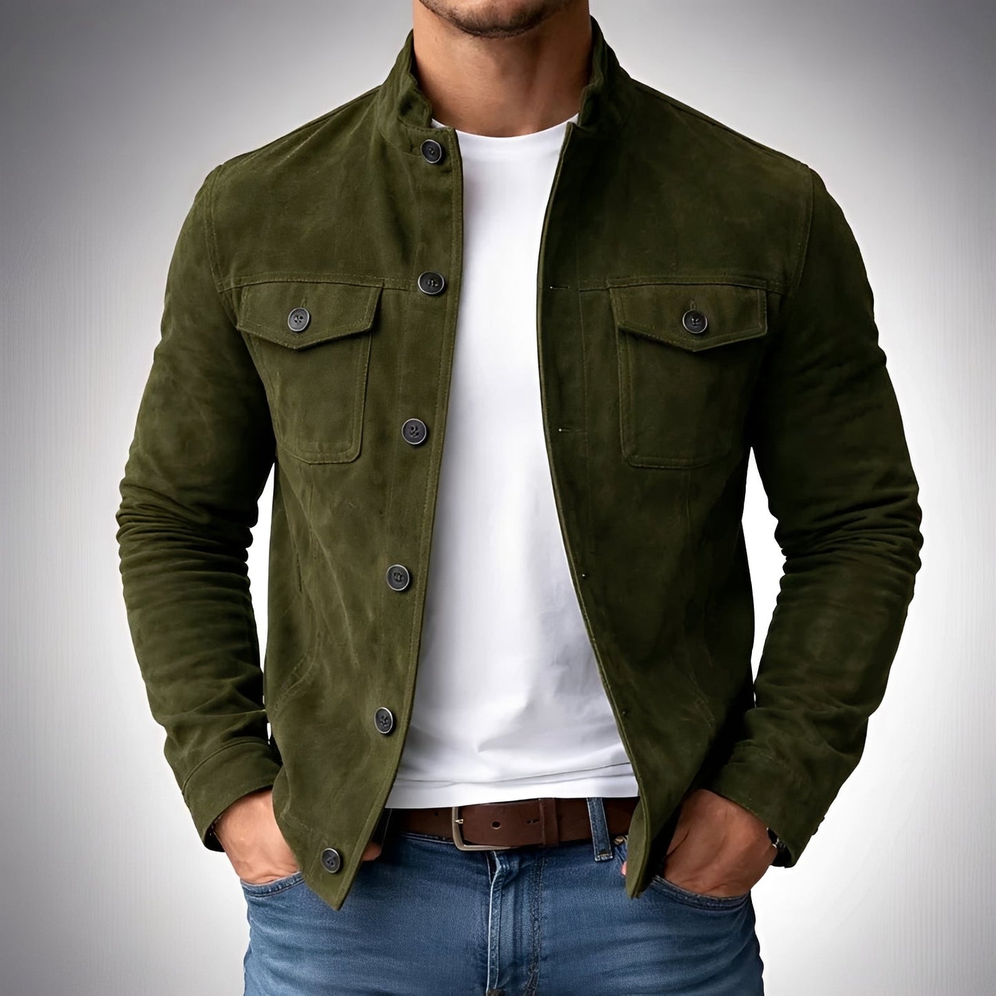 Gideon - Leichte Jacke mit Knöpfen
