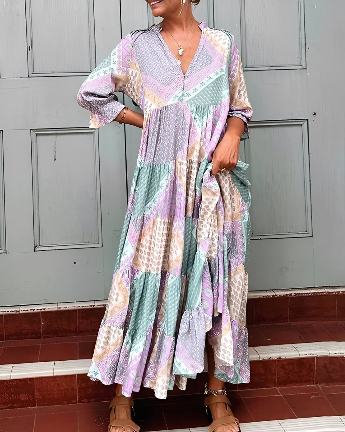 Kirsten - Ansprechendes Kleid mit langen Ärmeln