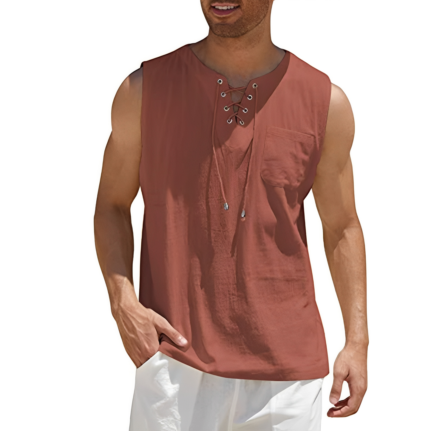 Alexia - Bequemes Herren-Tanktop ohne Ärmel