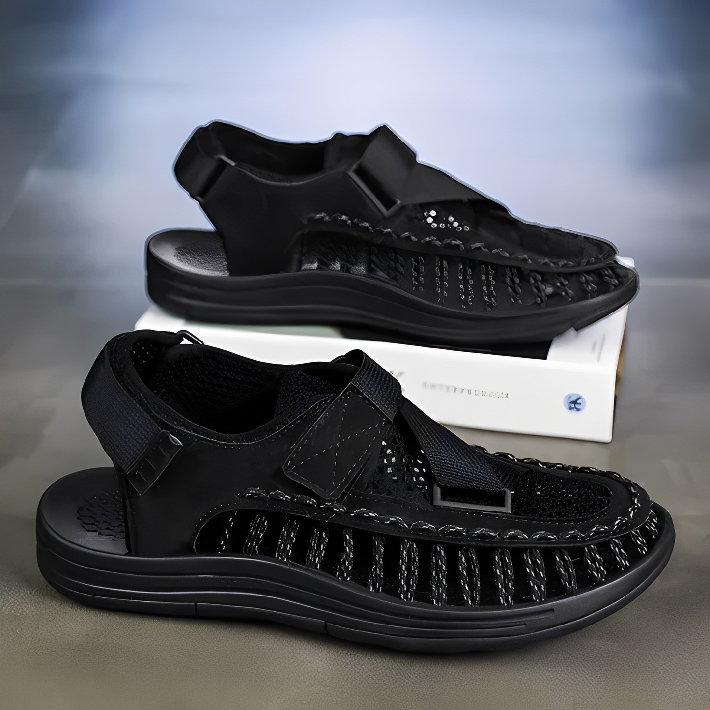 Alfien - Atmungsaktive Herrensandalen mit verstellbaren Riemen