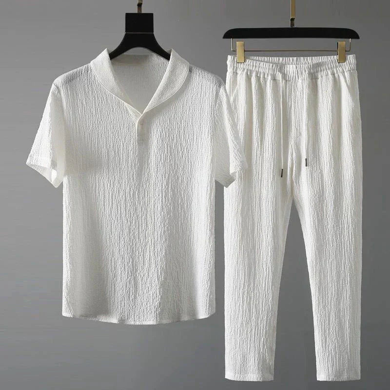 Luca - Kurzarmhemd und Hose mit flexiblem Bund