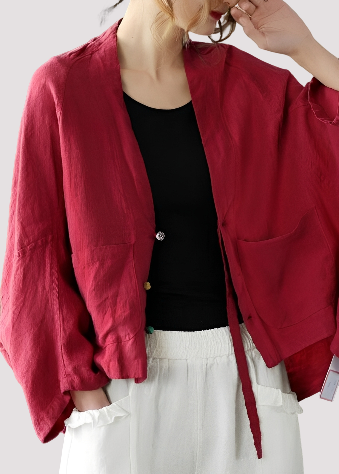 Tilly - Bequemer, weit geschnittener Damen-Cardigan mit Taschen