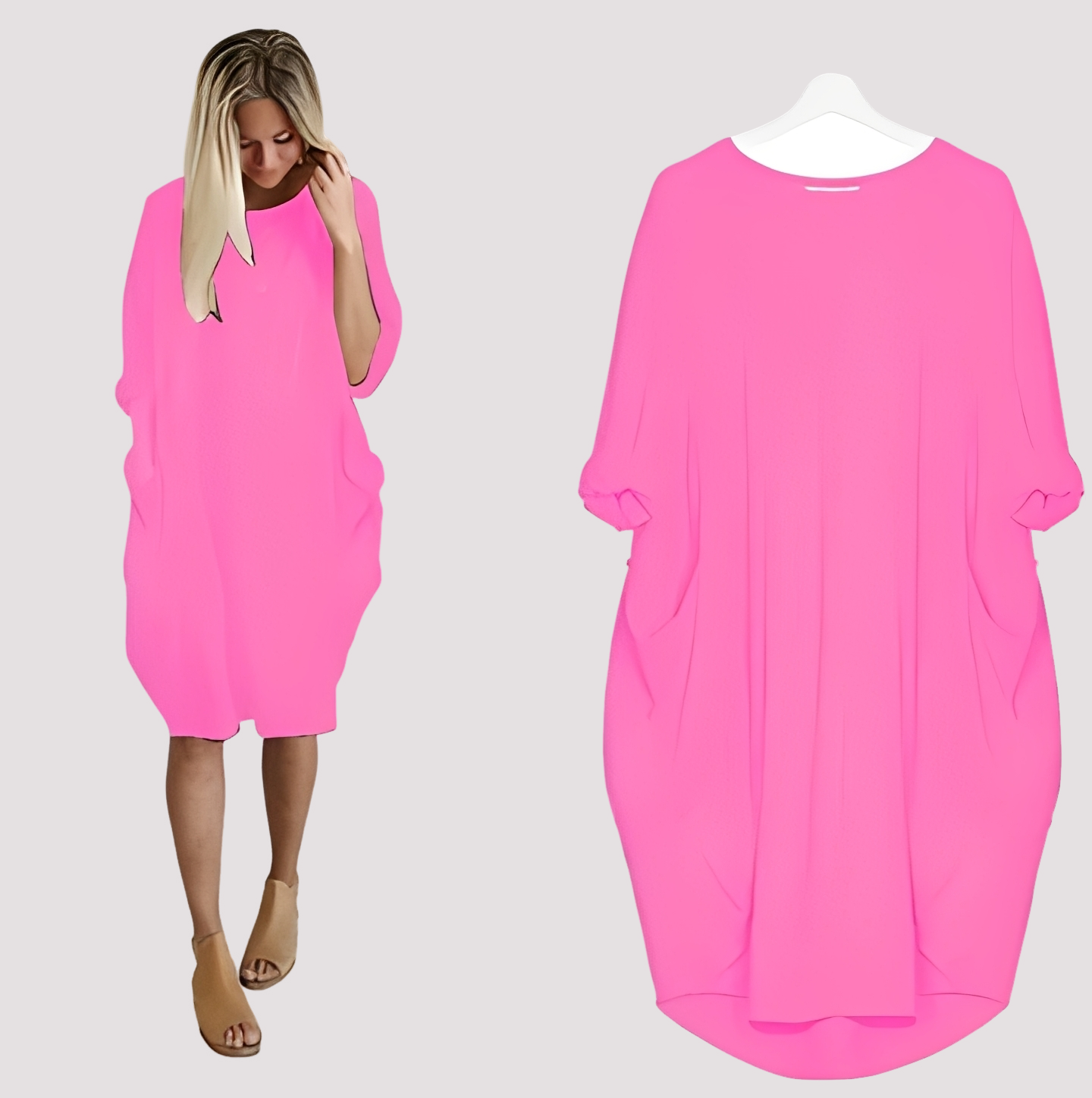 Kate - Komfortables, locker geschnittenes Damenkleid