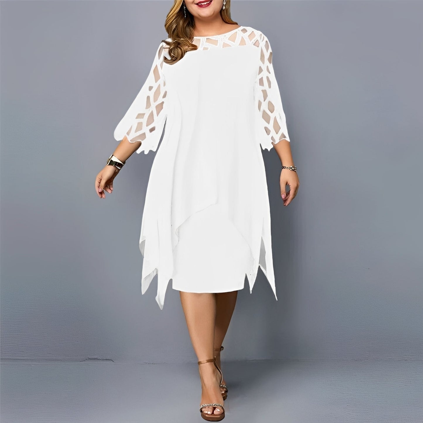 Eleanor - Schickes Midikleid aus Chiffon