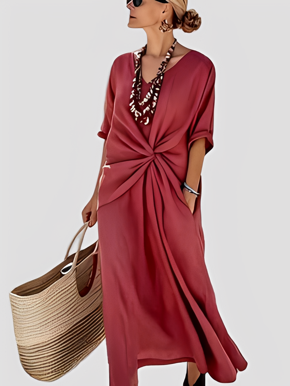 Mabel - Elegantes Maxikleid im lässigen Schnitt für Damen