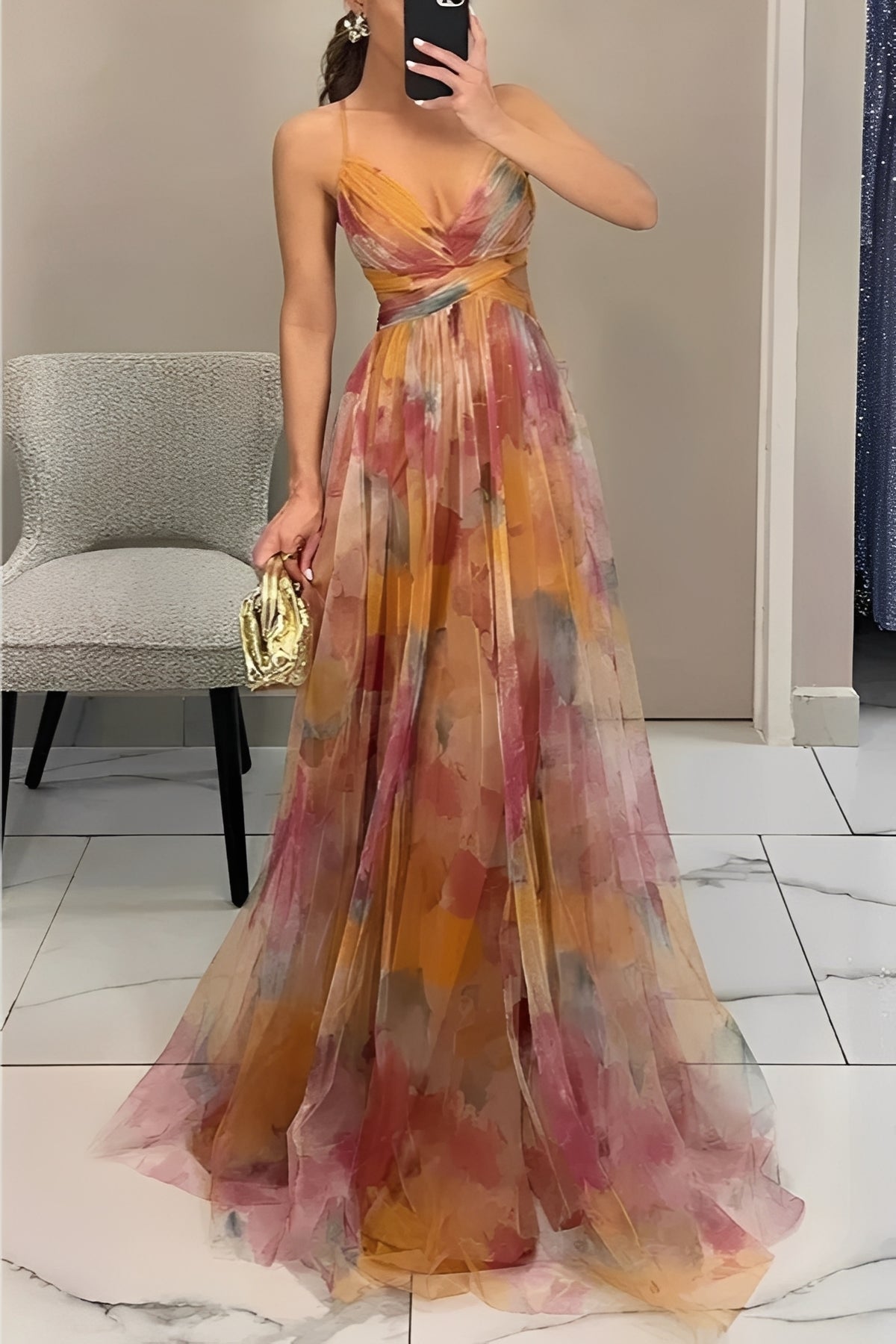Davina - Elegantes A-Linien-Maxikleid