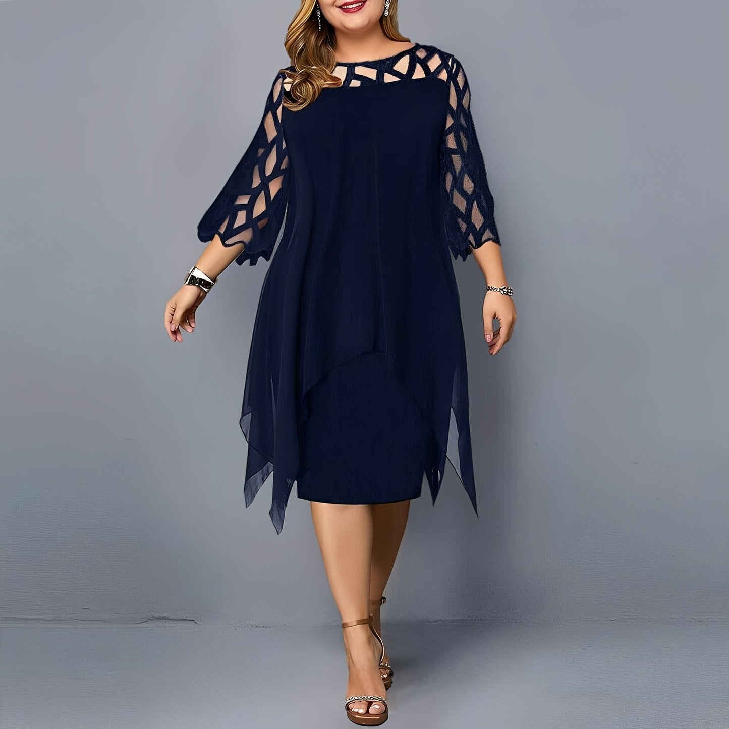 Eleanor - Schickes Midikleid aus Chiffon