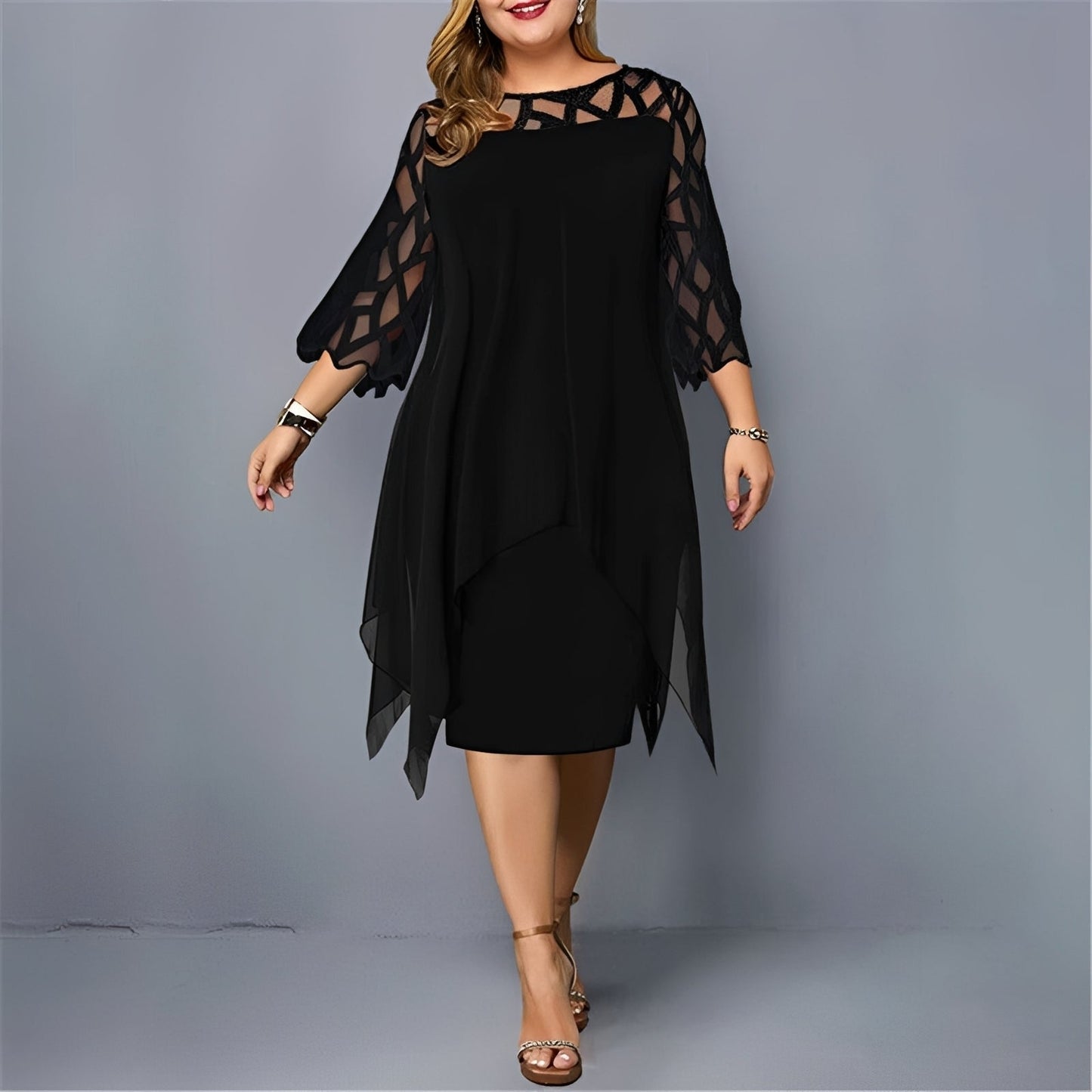 Eleanor - Schickes Midikleid aus Chiffon