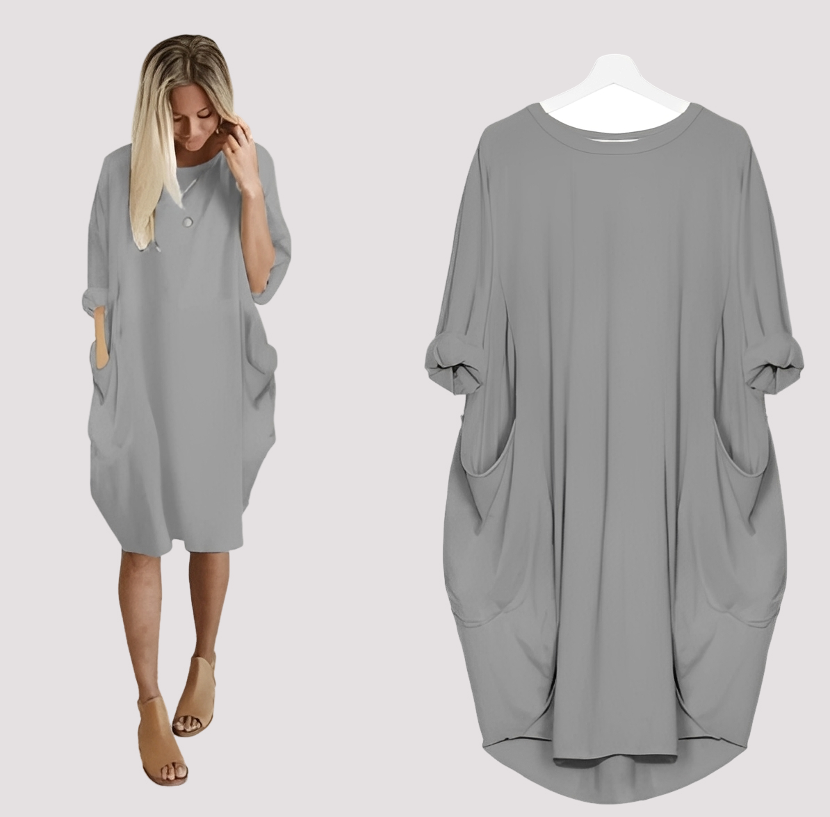 Kate - Komfortables, locker geschnittenes Damenkleid