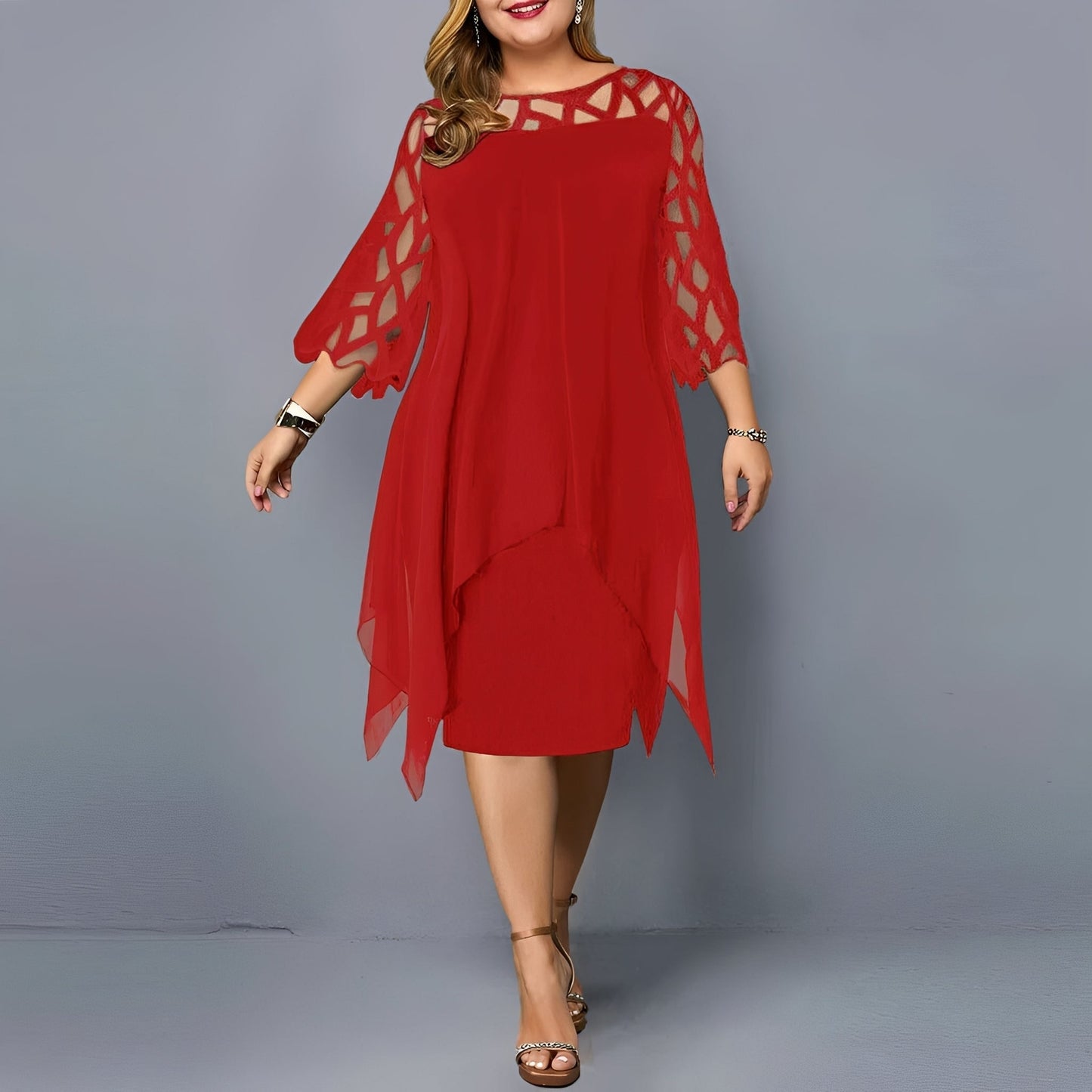 Eleanor - Schickes Midikleid aus Chiffon