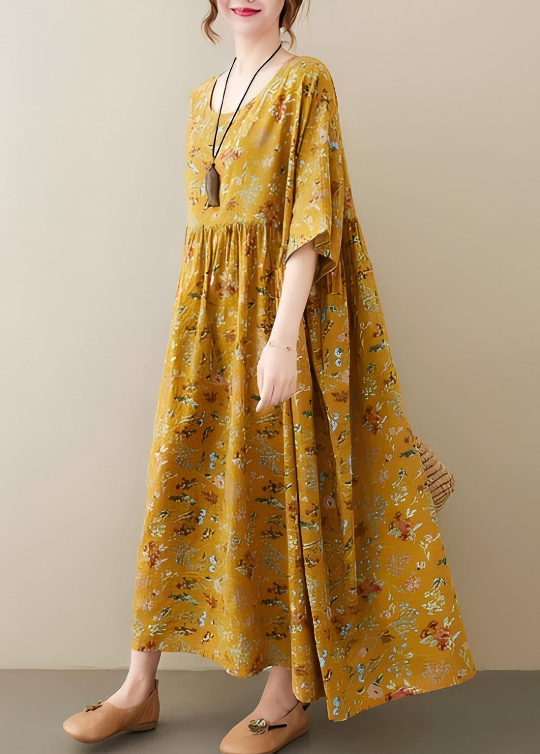 Mariam - Elegantes, locker sitzendes Damenkleid mit weitem Rock