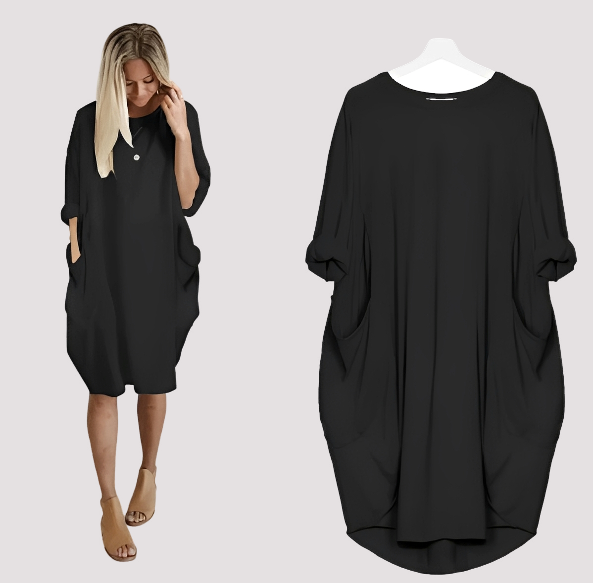 Kate - Komfortables, locker geschnittenes Damenkleid
