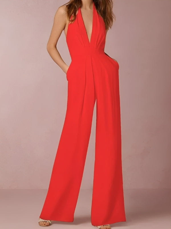 Katie - Eleganter Damen-Jumpsuit mit weitem Bein
