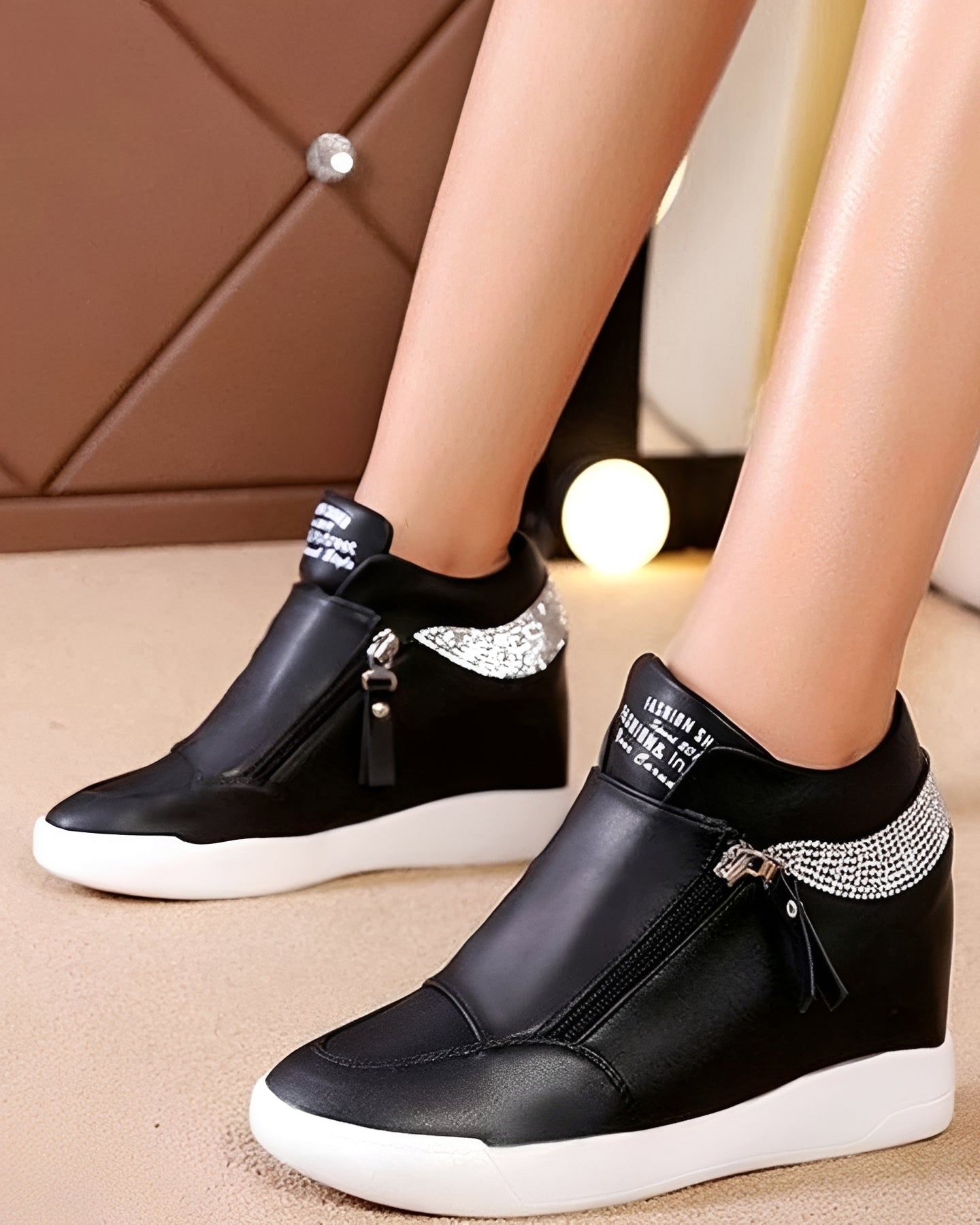 Vanessa - Moderne High-Top-Wedges