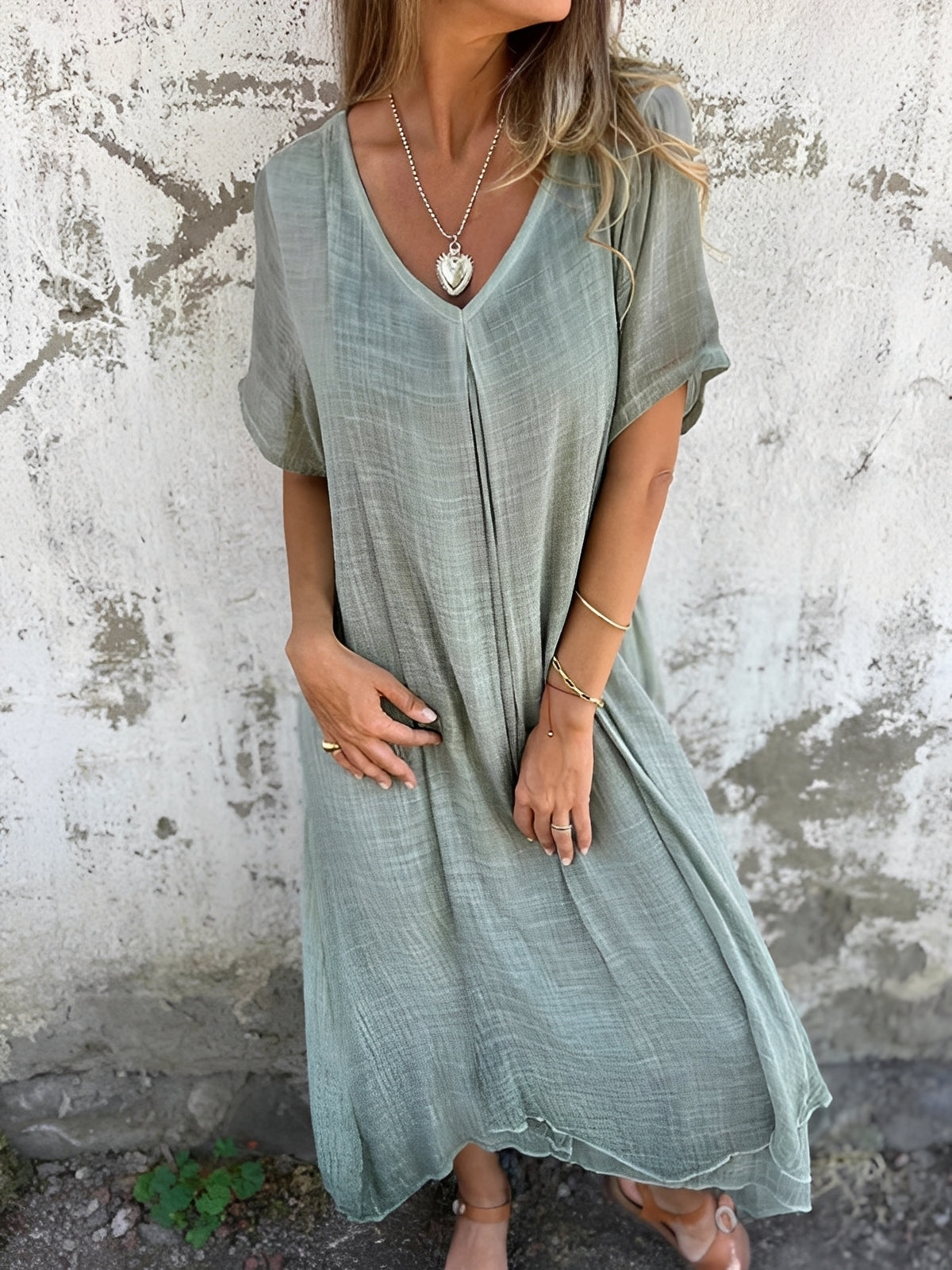 Rachel - Bequemes, locker geschnittenes Damenkleid