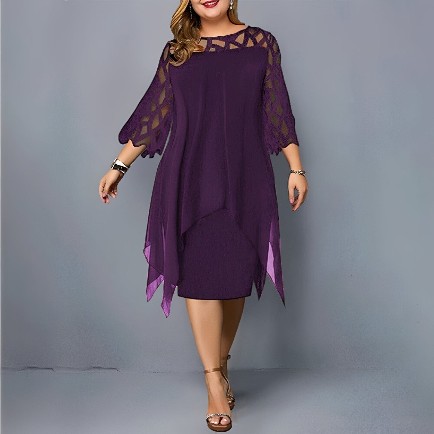 Eleanor - Schickes Midikleid aus Chiffon