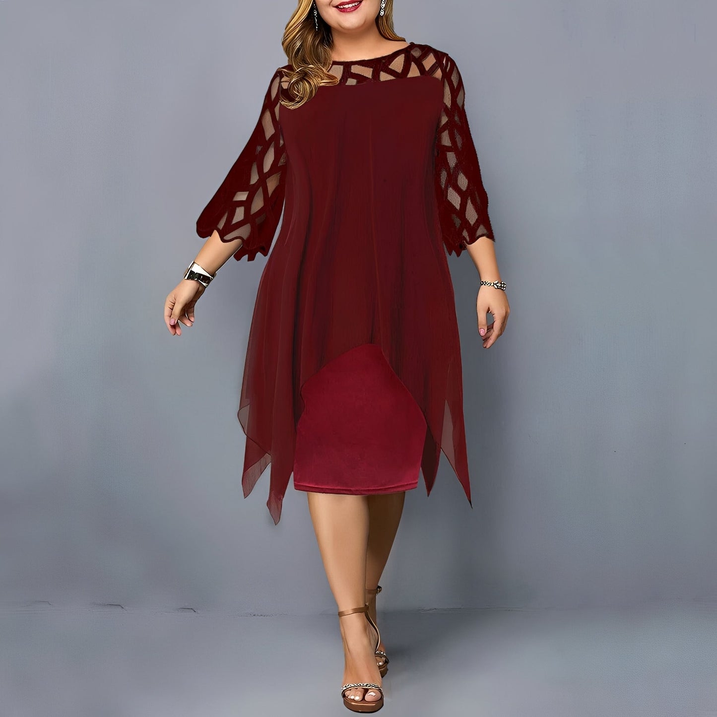 Eleanor - Schickes Midikleid aus Chiffon